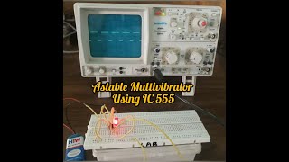 Astable Multivibrator using Ic 555 a practical approach [upl. by Adekahs]