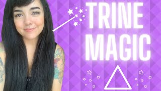 WHAT ARE TRINES  HOW TO MANIFEST TRINES IN THE BIRTH CHART  ASTROLOGY 🐇🎩✨ [upl. by Alarice]