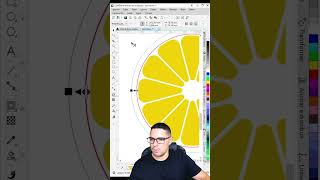 Desenhando um limão draw drawing lemon limao logo logotipo logomarca corel coreldraw art [upl. by Haelem]