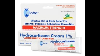 Hydrocortisone Maximum Strength Cream 1 with Aloe USP 1oz Compare to Cortizone10 [upl. by Annayat]