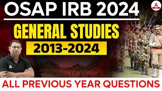 OSAP IRB Previous Year Question Paper  Generics Studies  2013  2024 PYQs by Ashok Sir [upl. by Odine836]