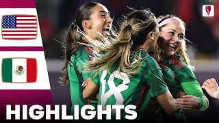 United States vs Mexico  What a Surprise  Highlights  Concacaf W Gold Cup Womens 26022024 [upl. by Rhianna]