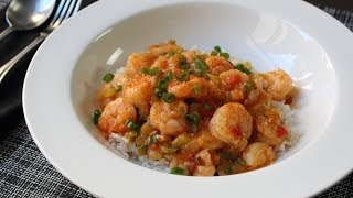 Shrimp Etouffee Recipe  Spicy CreoleCajun Shrimp Sauce on Rice  Frozen Shrimp Tips [upl. by Dorita]