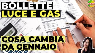 BOLLETTE LUCE E GAS Cosa CAMBIA da gennaio 2025  ARERA [upl. by Keeryt]