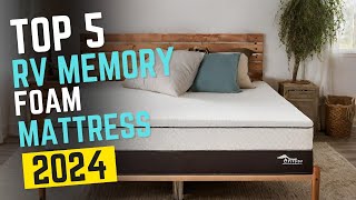 Top 5 Best RV Memory Foam Mattresses of 2024 [upl. by Donnell670]