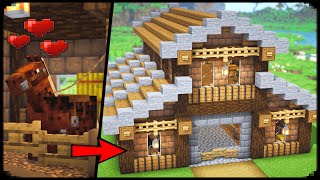 Minecraft Simple Stable Tutorial  How to Build Horse Stable [upl. by Clarissa503]