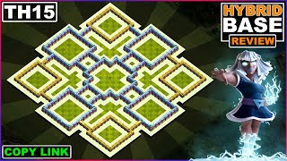 NEW TH15 Base 2022  COC TH15 HybridFarmingTrophy base Copy link  Clash of Clans [upl. by Theran]