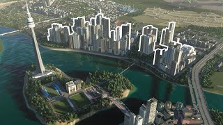 Rebuilding the Highrise City Center  Cities Skylines 2 [upl. by Riocard]