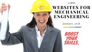 10 BEST WEBSITES FOR MECHANICAL ENGINEERING  2020 [upl. by Netsruk]