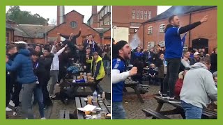 Leicester fans go wild as Youri Tielemans scores in FA Cup final [upl. by Lexis]