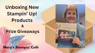 My Unboxing of Preorder Products by Stampin Up  Prize Drawings [upl. by Ehtyde]