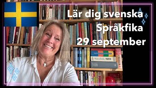 Språkfika 29 september  Lär dig svenska svenskamedmarie [upl. by Chiang]