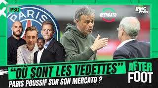 PSG  Le mercato parisien victime de l’image du club  quotOù sont les vedettesquot demande Riolo [upl. by Dionysus]