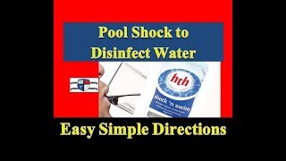 EASY Using Pool Shock to Disinfect Water – Simplified Directions  Prepper Water [upl. by Ecikram]