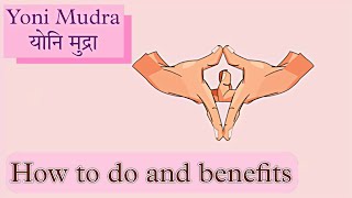 E105  योनि मुद्रा  Yoni Mudra  How to do and benefits [upl. by Lehctim]