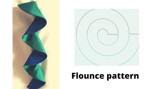 How to make a flounce pattern Cascade flounce [upl. by Enohsal232]