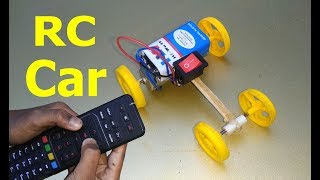 how to make rc remote control car at home [upl. by Aronal103]