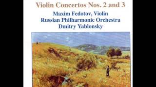 MAXIM FEDOTOV violin MBRUCH Violin Concertos №2№3 [upl. by Akayas]