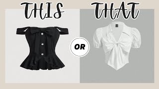 Which trendy tops is better👚 This or That  Tops Edition✨👚 [upl. by Flessel828]