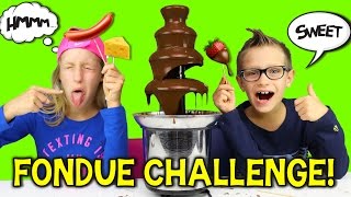 CHOCOLATE FONDUE CHALLENGE [upl. by Renaud]