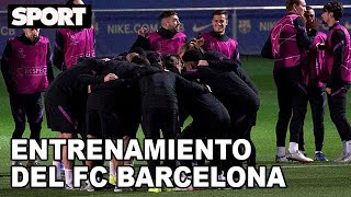 DEMBÉLÉ podría ESTAR ante el BENFICA 💪 Así ha sido el ENTRENAMIENTO del FC BARCELONA [upl. by Carlton603]