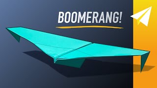 BOOMERANG PAPER AIRPLANE How to Make a Plane that Flies Back to You — Looper by Will Barron [upl. by Fahy]