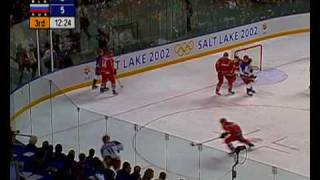 Mens Ice Hockey  RUS v FIN  Nagano 1998 Winter Olympics [upl. by Meggs]