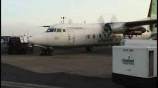 Fokker F27 Startup and Taxi [upl. by Ikcim]