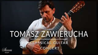 TOMASZ ZAWIERUCHA  Online Guitar Concert  Bach Tansman Giuliani Albeniz Sanz  Siccas Guitars [upl. by Dillon]