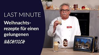 Last Minute Weihnachtsrezepte für einen gelungenen Weihnachtsnachtisch [upl. by Assehc]