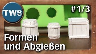 Tutorial Formen aus Silikon und Abgießen 13  silicone molds TabletopFormenbau TWS [upl. by Astrid]