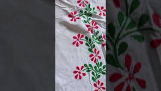 Complete bedsheet design hand workShortvedio [upl. by Gord]