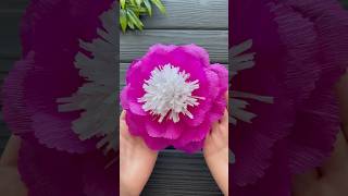 Wow Amazing Idea Crepe Paper Flower DIY Decoration Craft [upl. by Krisha69]