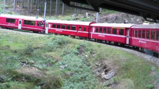 TRENINO ROSSO del BERNINA quotda TIRANO a DIAVOLEZZAquot [upl. by Leitnahs]