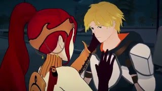 RWBY Pyrrha kisses JAUNE [upl. by Yarod]