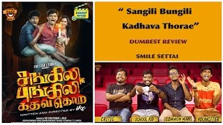 Sangili Bungili Kadhava Thorae Review  SBKT  Jeeva Soori  Tamil Talkies [upl. by Nyroc]