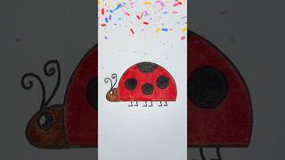 How to draw a ladybug easy step by step for kids🐞 [upl. by Eecats]