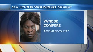 Accomack County woman faces aggravated malicious wounding charge [upl. by Ydniahs]