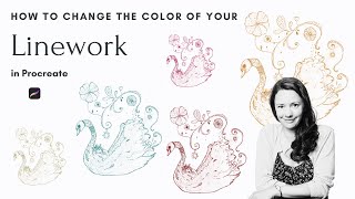 How to Quickly Change the Color of Your Linework in Procreate on your iPad [upl. by Aubarta]