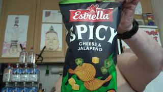 Hampaaton läski syö Osa 3426  Estrella Spicy Cheese amp Jalapeño [upl. by Gwendolen]