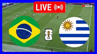 🔴LIVE  Brazil vs Uruguay  FIFA World Cup Qualifiers 2026 Match Live Steaming Efootball PES 21 [upl. by Eikciv]