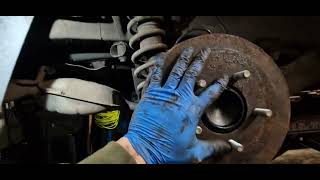 How to replace rear wheel bearing on 2011 jeep patriot [upl. by Serg]