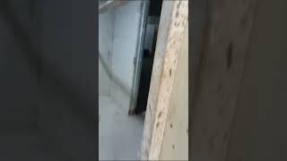 Wide Jamb Installation Caused dented amp scratched Lift door and jamb  LSHS [upl. by Padraig]