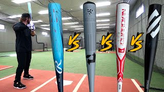 EXIT VELO SHOWDOWN  Rawlings Clout vs DeMarini The Goods vs Stringking Metal 2 vs Stinger Guardian [upl. by Beisel]