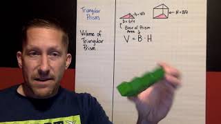 Ch10 Lesson 2 Volume of Triangular Prism [upl. by Dita]