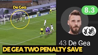 David de Gea SHINES for Fiorentina with two crucial penalty saves vs AC Milan  Man Utd News [upl. by Oninrutas]