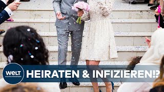 SUPERSPREADINGEVENTS Hochzeiten werden immer öfter zum CoronaProblem [upl. by Anaz]