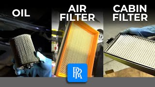 DIY RollsRoyce Phantom Oil change Replace Cabin amp Air filter [upl. by Warp]