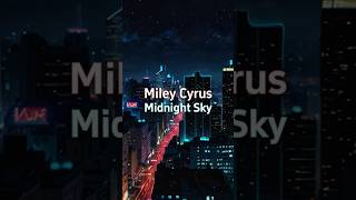 Miley Cyrus  Midnight Sky Lyrics  MileyCyrus MidnightSky Lyrics Music LyricVideo [upl. by Ekard]