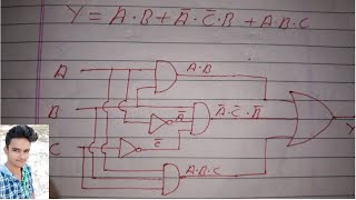 Drawing logic circuit from Boolean expression in Hindi [upl. by Ahsenet]